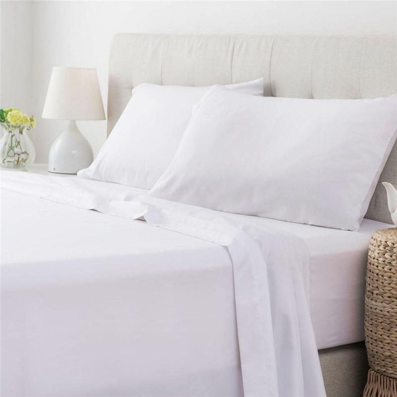 Europäisch Amerikanisch Einfarbig Bettbezug Vierteiliges Set Matratzenschoner Waschbarer Bettwäschebezug