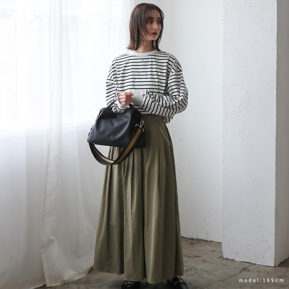 VITAFELICE Echtleder und Canvas 2-Wege-Tragetasche für Damen (inb-10001z) (Schwarzes Nylon)