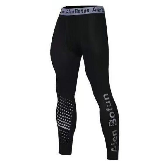 Men's Fleece-Lined Winter Leggings: Warm, High-Elastic Sports Tights for Running, Basketball, Yoga, and Fitness.