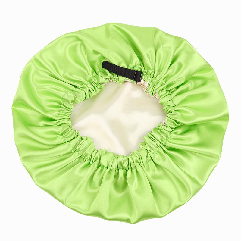 Reversible Satin Sleep Cap - Double-Layer, Adjustable Faux Silk Hair Care Cap
