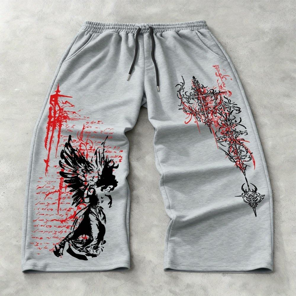 

Men s Versatile Solid Color Drawstring Loose-fit Casual Sports Pants, Suitable for Outdoor and Home Wear in Spring and Autumn XXL