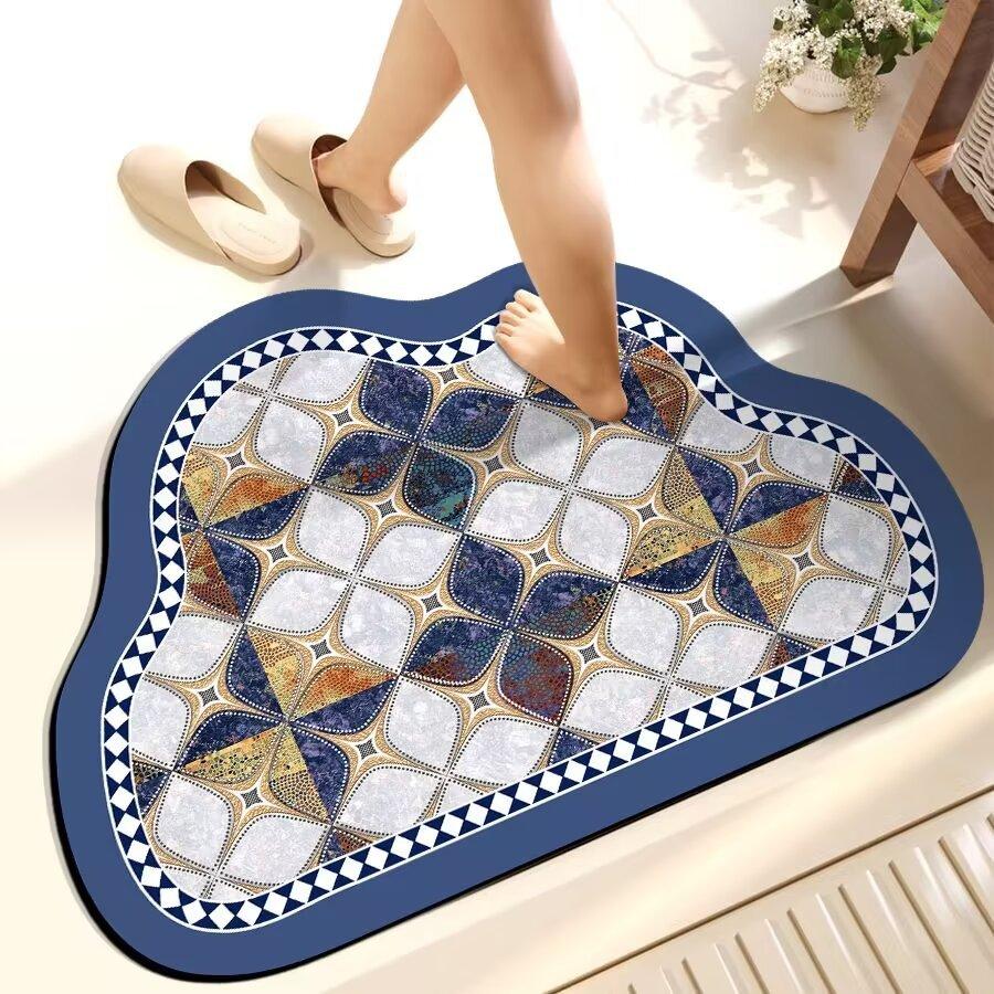 Diatom Mud Foot Pad, Fast Drying, Anti Slip, Absorbent, Easy To Cut, Easy To Care for Bathroom Entrance Door