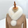 1PC Furry High-end Scarf Warm Fur Collar Thick Plush Skin-friendly Delicate Fashionable Stylish