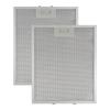 2 Stück Aluminium Dunstabzugshaubenfilter Metallgitter Abluftfilter 280x350x9mm Metallgitter Fettfilter für Küchenabzugshaube