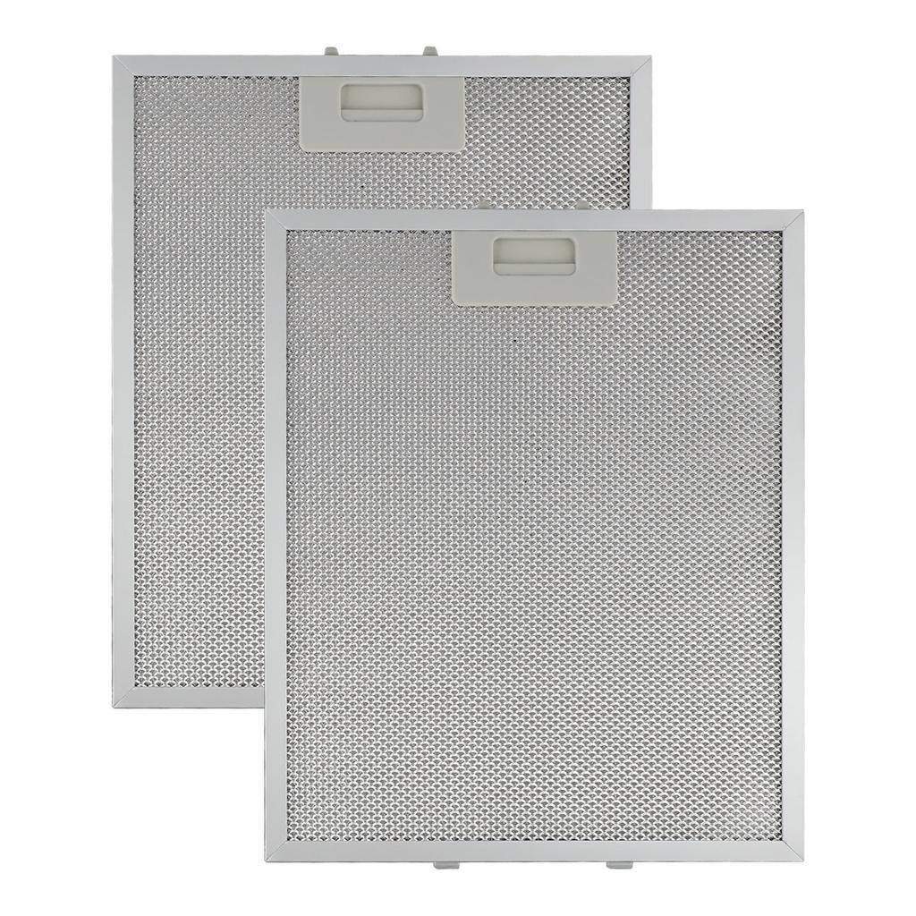 2 Stück Aluminium Dunstabzugshaubenfilter Metallgitter Abluftfilter 280x350x9mm Metallgitter Fettfilter für Küchenabzugshaube