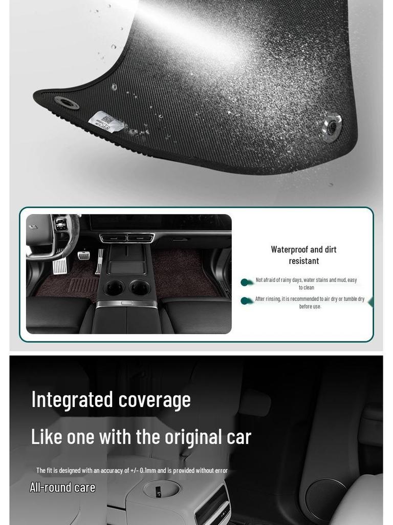 Fits I6, I8, L6, L7, L8, L9 Models: Thick Plush Carpets, TPE Floor Mats, Accessories.