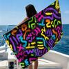 Navy CamoBeach Towel Ultra-fine Fiber Quick Drying Absorbent Beach Swimming Vacationvacation Essentials Gifts