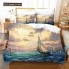 Oil Painting Van Gogh Star Sky Bedding Set Queen King Size Bedroom Decor Quilt Cover Pillowcase 2/3 Pcs Bed Linen Home Textile