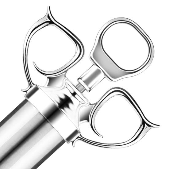 Meat Injector Kit Marinade Seasoner with Stainless Steel Needles for BBQ Grill Turkey Ergonomic Design