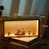 Square LED Night Light - Bedroom Decorative Lamp with USB, Perfect for Birthdays and Festivals.