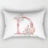 Fashion 26 Letter Pillow Case Pillow cover English Alphabet Pillow Case Home Decoration Pillow Case Flowers Pillow Case Fashion Pillow cover
