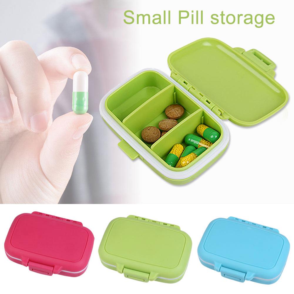 Buy Organizer Pill 3 Divider Medicine Storage Container Portable