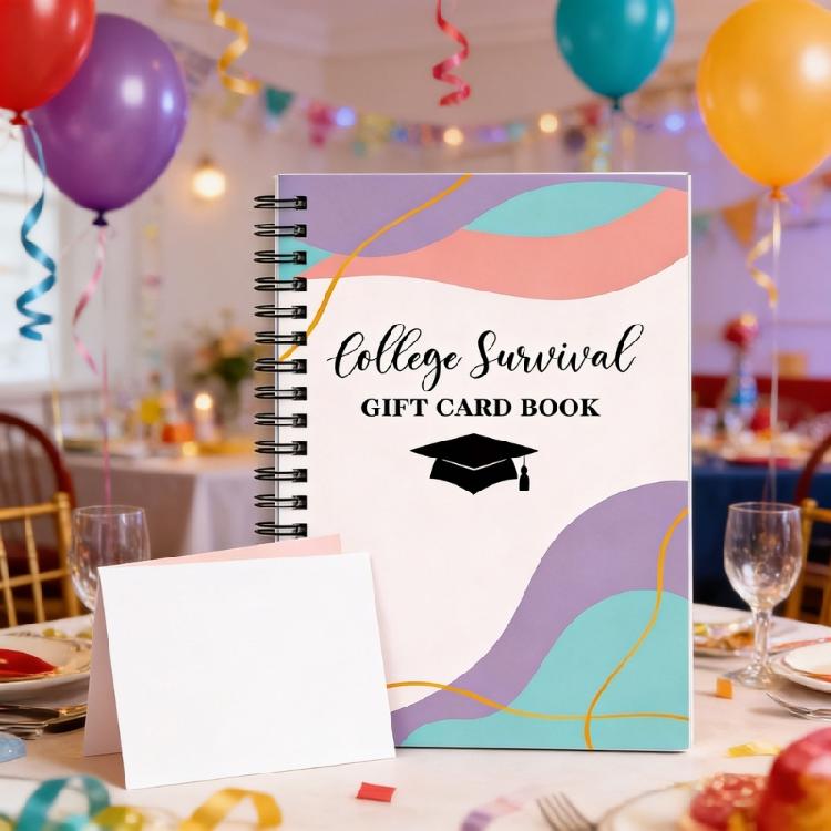 Portable Paper Card Collection Album With Multiple Slots 13x18cm Twin Coil Binding Card Holder For Graduates Students