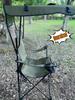 Portable Folding Beach Chair with Sunshade Canopy - Ideal for Camping, Fishing, and Picnics, Carbon Steel Frame, Compact Stool Design