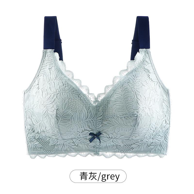 

Тонкая большая грудь, небольшая поддержка верхней части, сексуальные сборки, антипровисающий, ультратонкий бюстгальтер, большой размер. 34/75B серый