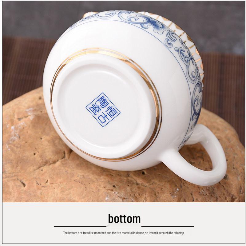 Blue & White Porcelain Tea Pitcher Gong Dao Bei 170ml for Kung Fu Tea Sets