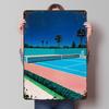 Hiroshi Nagai Retro Tennis Court Tinplate Poster Customized Wall Art Vintage Metal Signs Retro Tin Plaque for Decoration Home