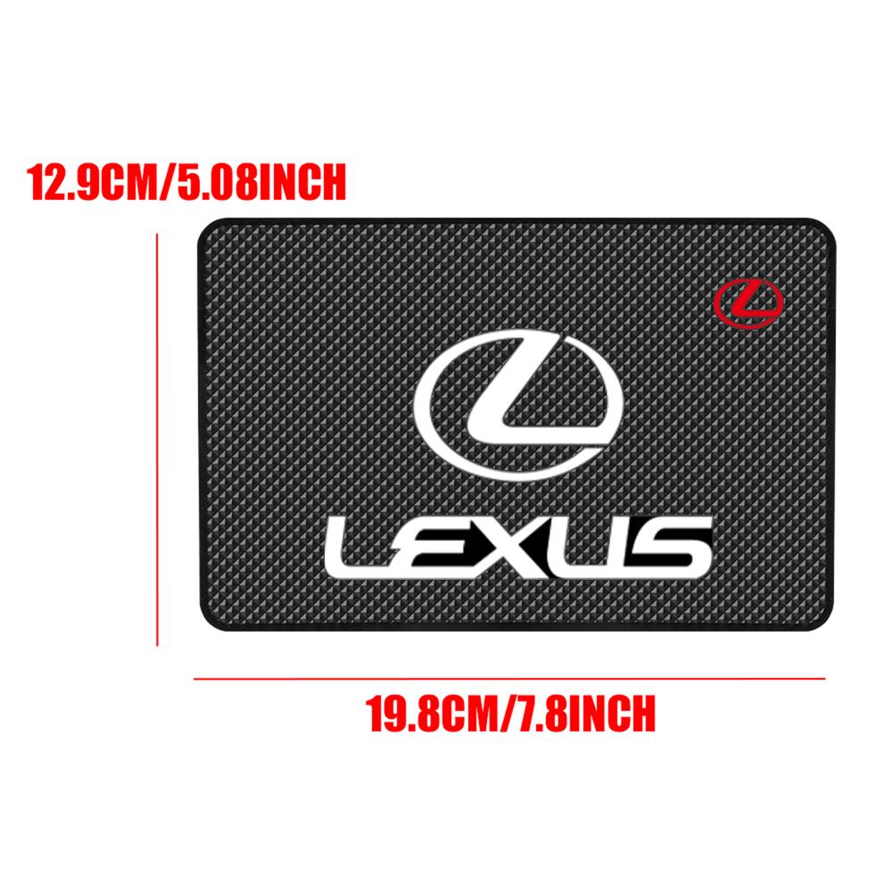 

1Pcs PVC Car Logo Rubber Mobile Sticky Pad Dashboard Anti-Slip Mat Auto Styling For LEXUS ES 300H ES300H ES350 RX GX LS LX IS GS