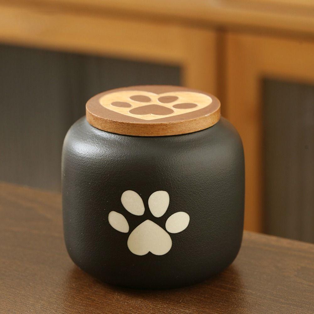 Ceramic Pet Ashes Storage Box 180/500ml Cute Dog Cat Cremation Urns Memorials Moisture Proof Funeral Urn for Pets For Pet Ashes