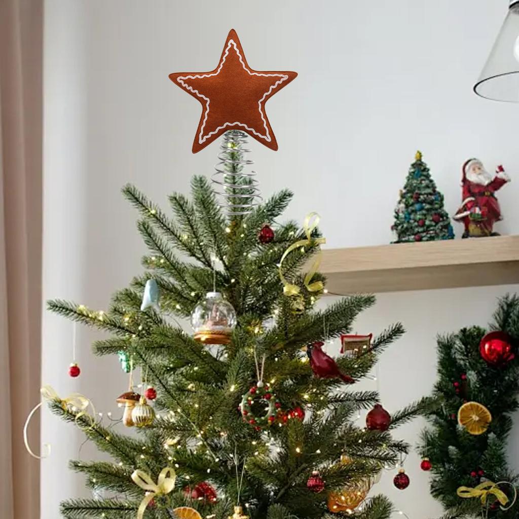 Christmas Star Tree Top Decoration Spring Christmas Atmosphere Ornaments Decoration Tree Top Star Ornaments