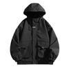 Jacket Jacket Spring and Autumn New Trendy Brand Hooded Loose Tooling Windproof Boys Jacket Autumn and Winter