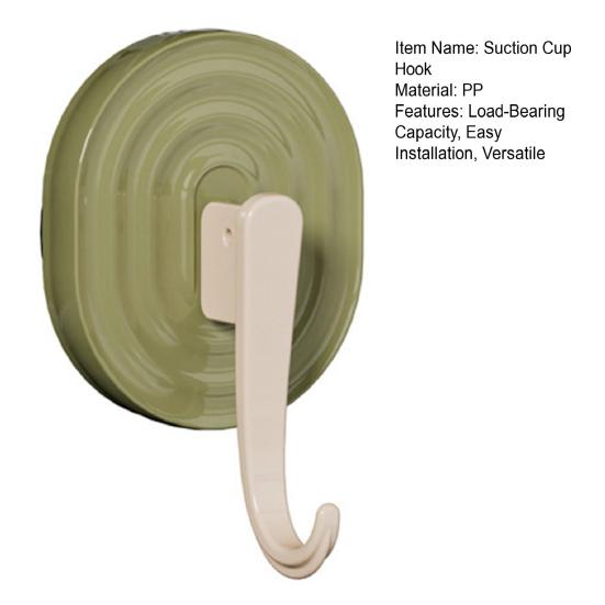 Suction Cup Hooks Strong Load-Bearing Grain Design Retro Wood No Drilling Installation Traceless Reusable Wall