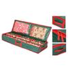 Portable Holiday Gift Wrap Storage Organizer Multi Functional Design Durable Fabric For Seasonal Craft Materials