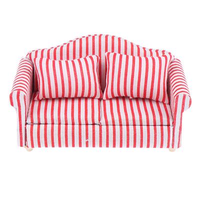 1/12 Miniatur Sofa Puppenhaus Möbel Wohnzimmer Accessoire für Kinder Geschenk