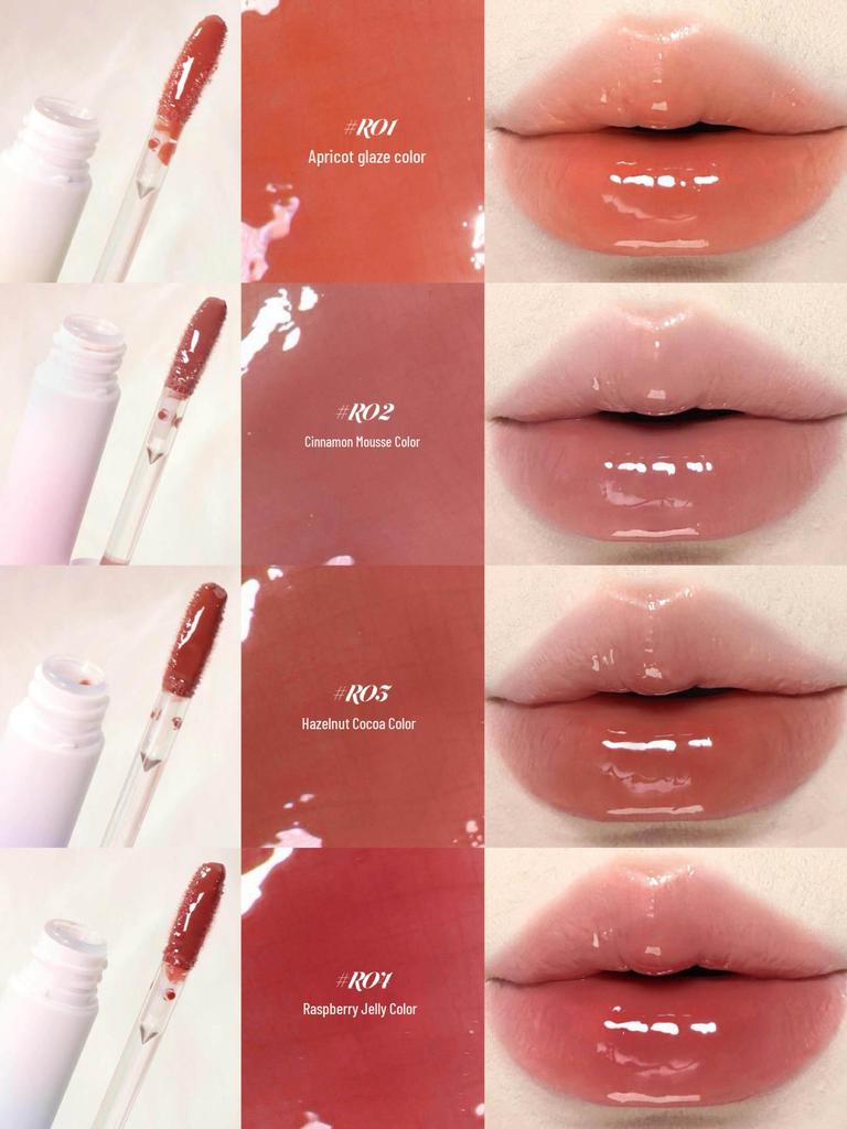 FLORTTE Rainbow Bubble Double-ended Lip Liner & Gloss Pen - Affordable Lipstick for Women