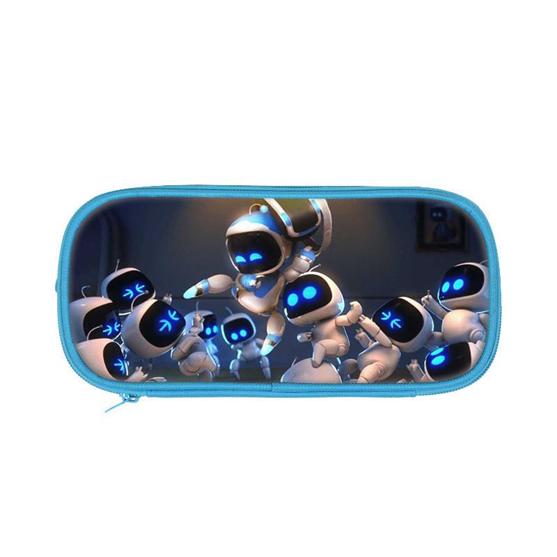 Astro Bot Space Robot Double Layer Pen Case For Kids School Supplies And Stationery Storage
