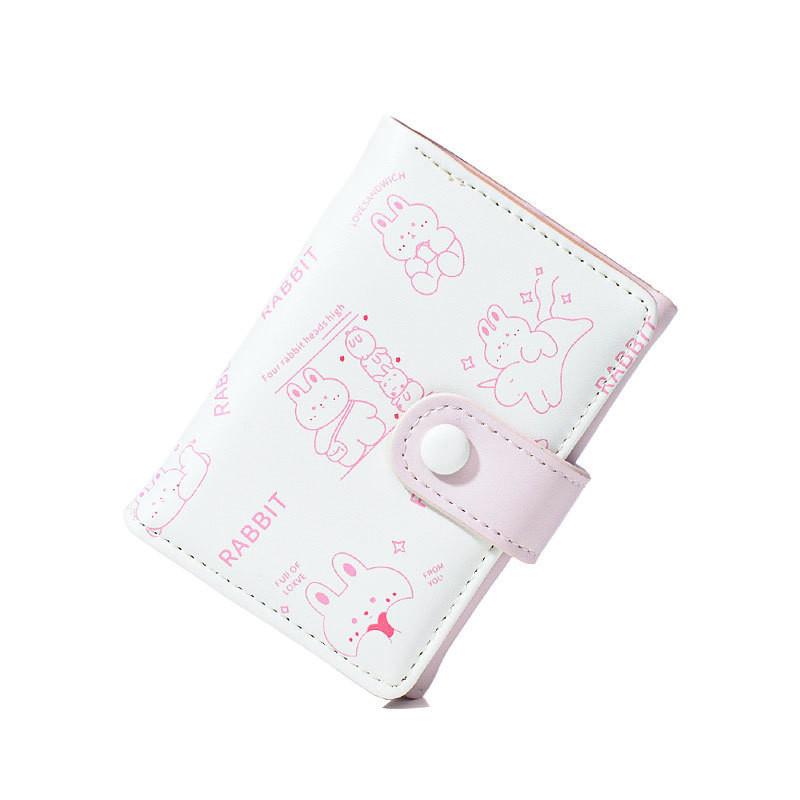 

Adorable Cartoon Design Women s Wallet With Polyester Lining And Multiple Card Slots рожевий