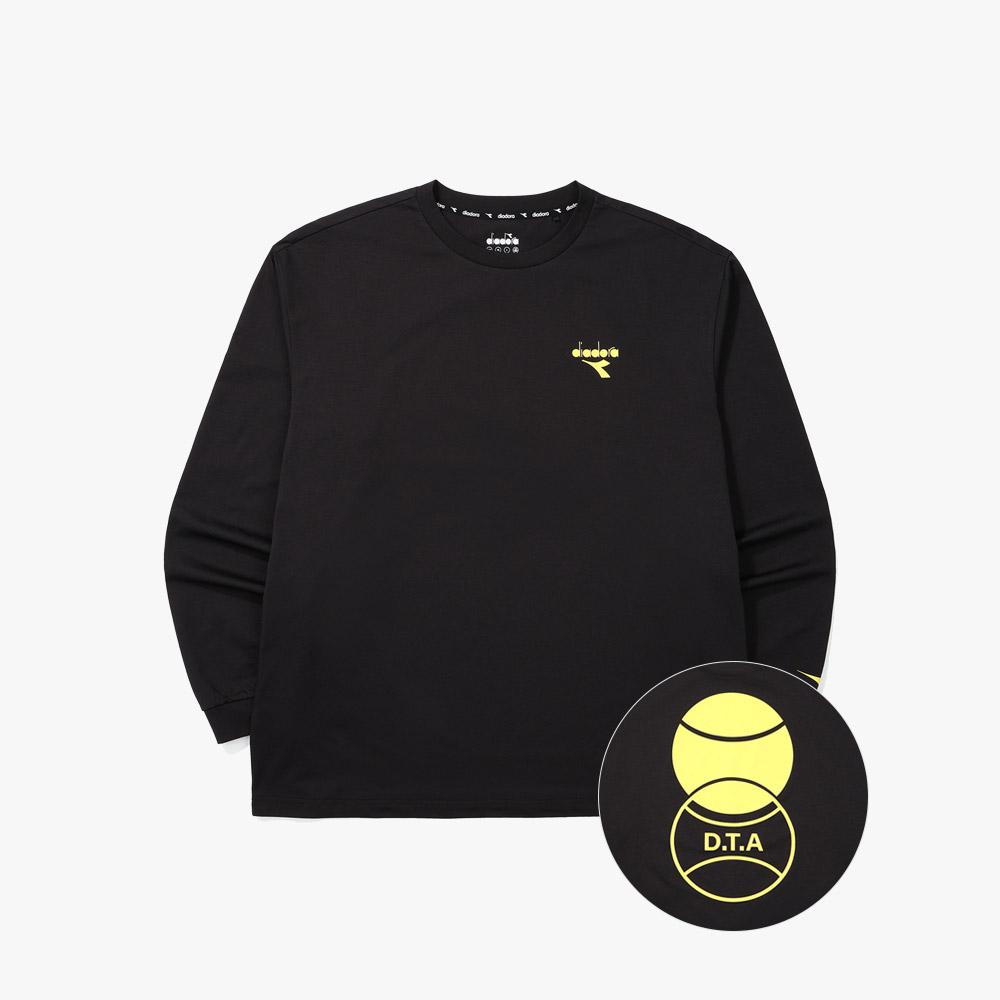 Diadora Dta Tennis Ball Long Sleeve T-Shirt Black