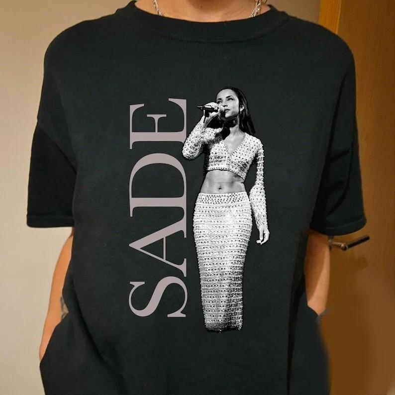 

SADE Music Concert T-Shirt, Vintage Style Retro 80s 90s Graphic Tee M