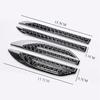 2Pcs Side Fender Vent Wing Sticker Cover Carbon Fiber Body Trim Car Accessories