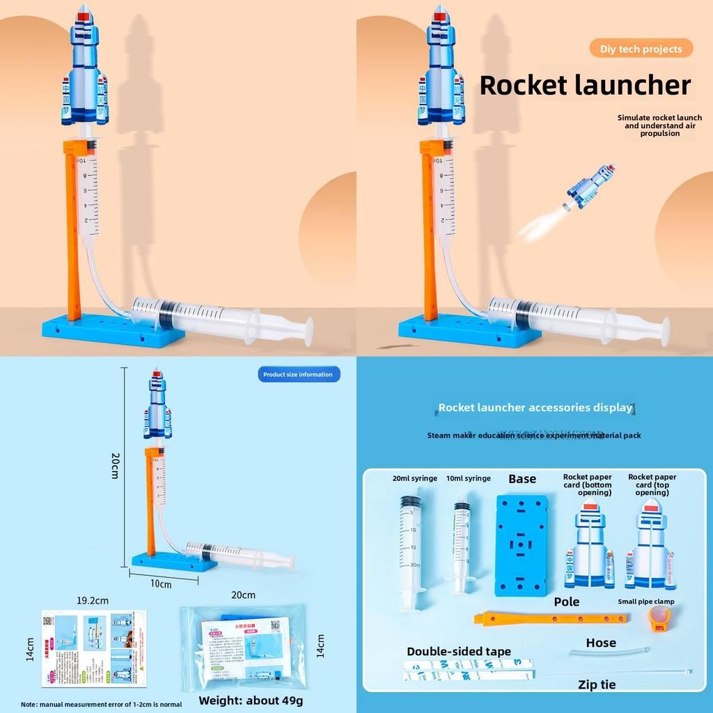 Science Experiment Kit For Kids With Diy Rocket Launcher Educational Toy For Home Learning
