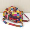 Echte Leder Damen Tasche Erste Schicht Rindsleder Handgemachte Tasche Farbkontrast Rucksack Damen Rucksack