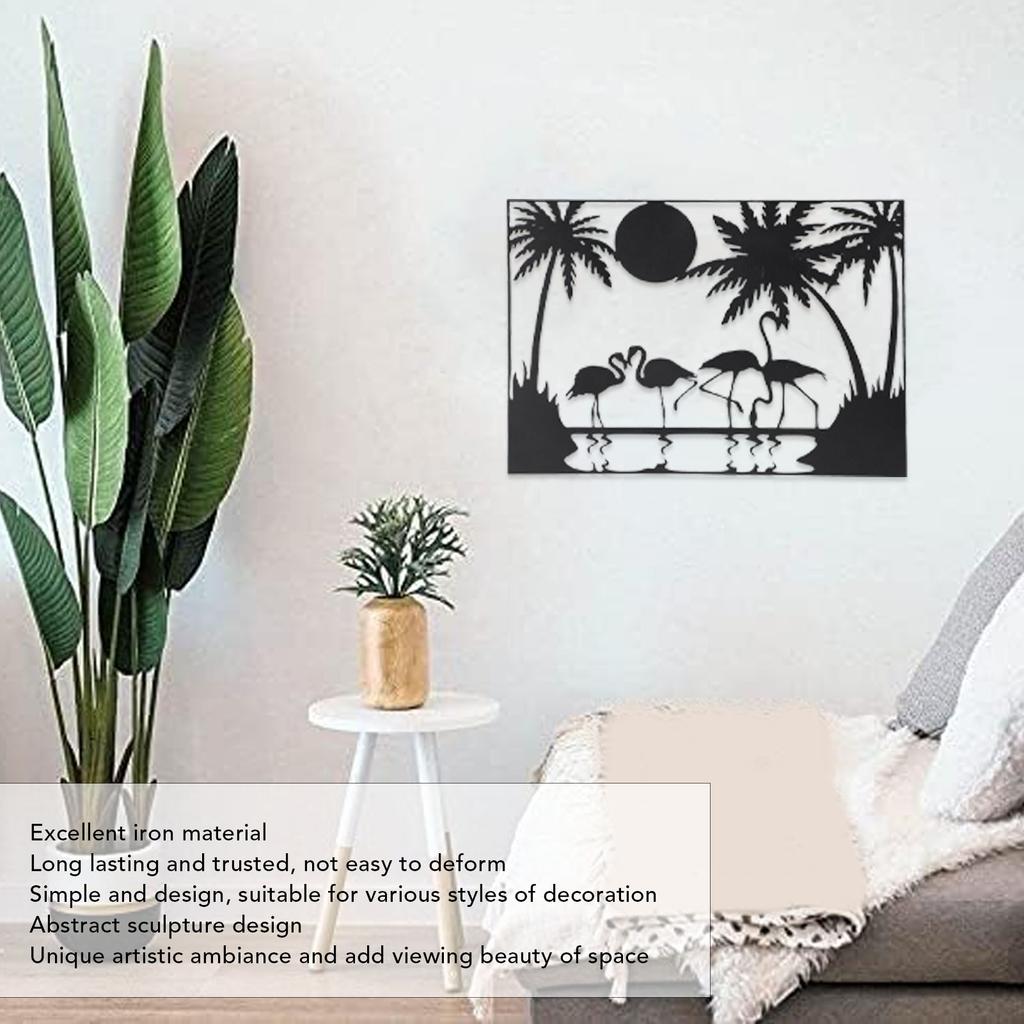 Decoración de Pared de Metal Colgante Arte Abstracto Moderno Dormitorio Sala de Estar Decoración del Hogar