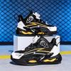 2025 Boys' Autumn Sports Shoes: Non-slip, Wear-resistant Rotary Buckle Running and Basketball Shoes