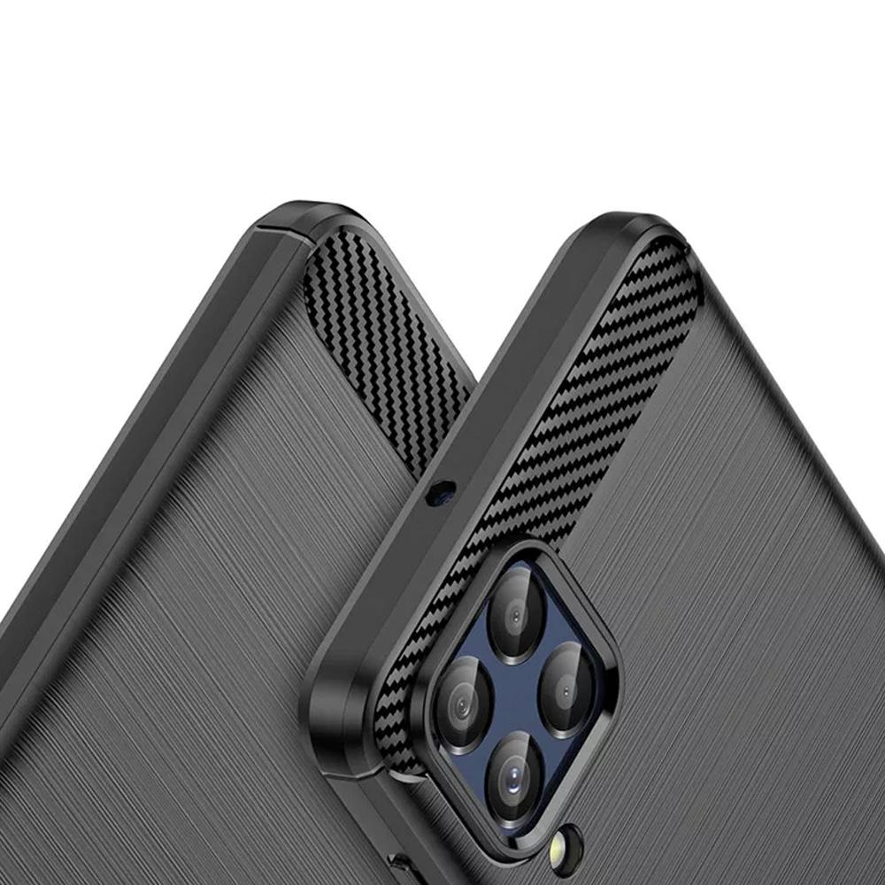 Case for Samsung Galaxy M53 5G, Karbon, black