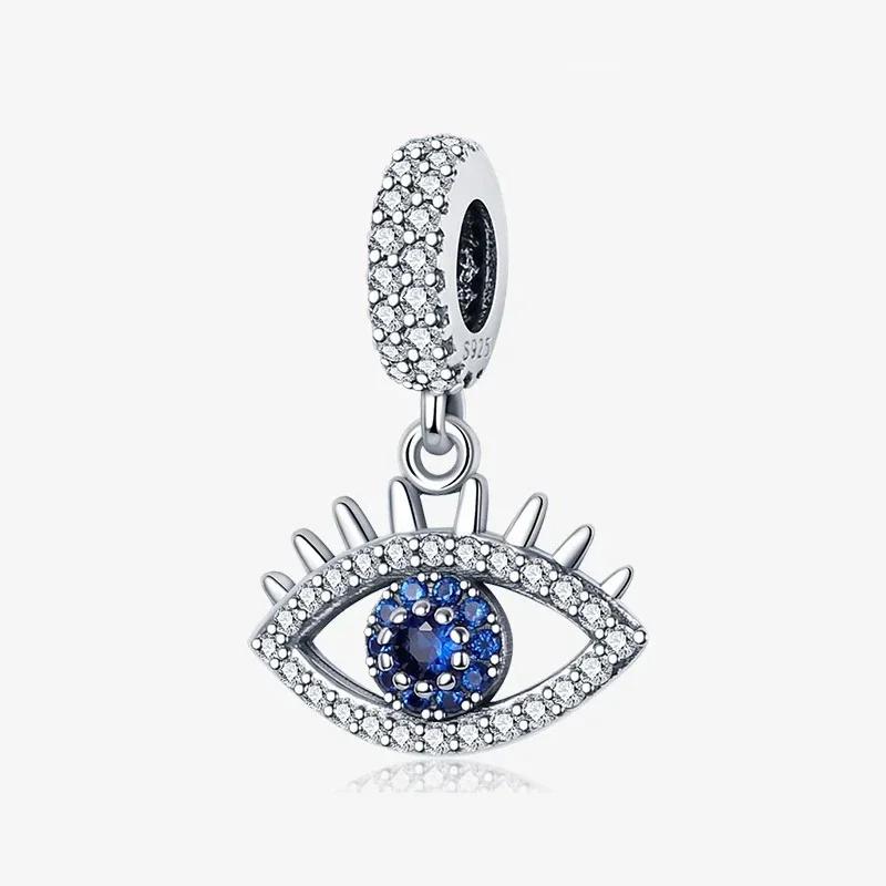 925 Silver Blue Charms Murano Glass Star Octopus Beads Pendant Bracelets Necklaces Womens DIY Jewelry Gift