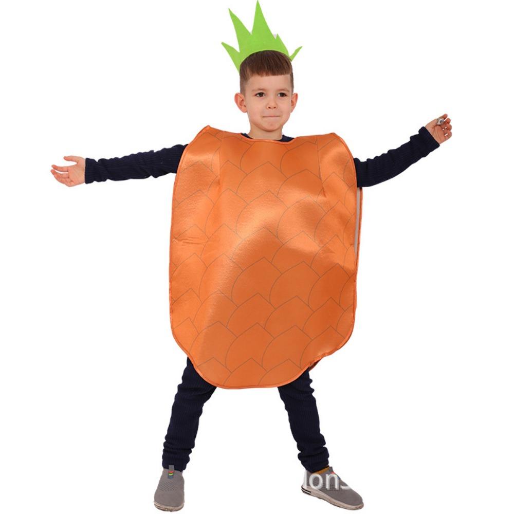 Performance Stage Children Cosplay Costume Pumpkin Cloak Kids Performance Suit Girl