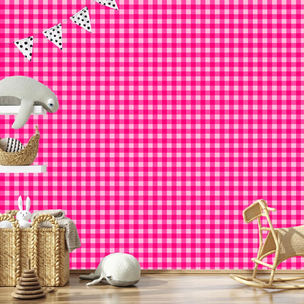 Pink Purple Checkered Wallpaper, Purple Background for Living Room and Bedroom 50x1000