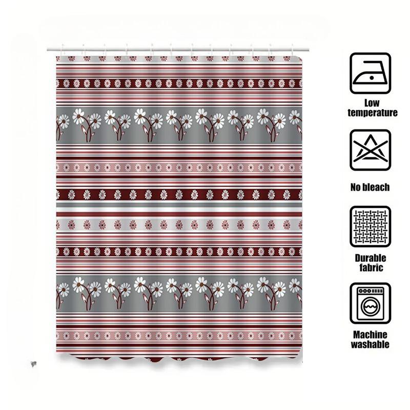

shower curtains 180x200CM Nordic shower curtain geometric pattern with 12 grommeters for spa bathroom decor bathroom accessories 90X180cm(35x70in)