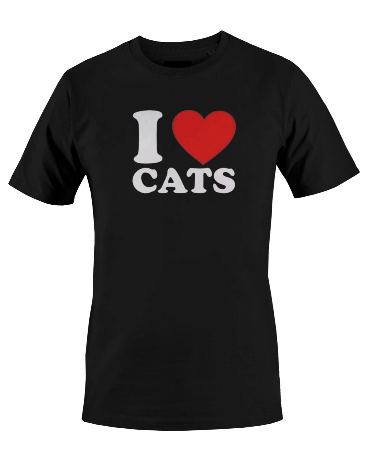 F Love My Cats Graphic Print Unisex Mens T-Shirt S M L XL 2 3 4 XL XXXL