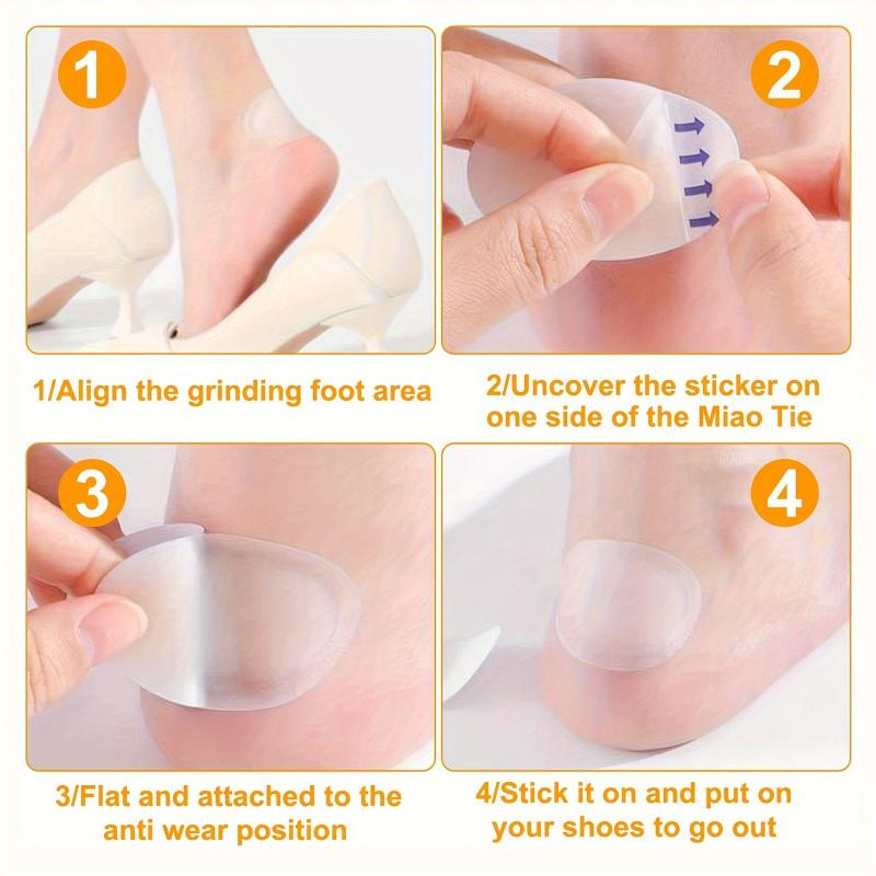 24pcs Invisible Blisters Plasters Bandages, Gel Foot Blister Pads, Waterproof Adhesive Blister Cushion Pads