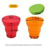 200ML Silicone Foldable Cup Portable Drinking Cup Travel Foldable Camping Cup Portable Cover Suitable for Outdoor Travel