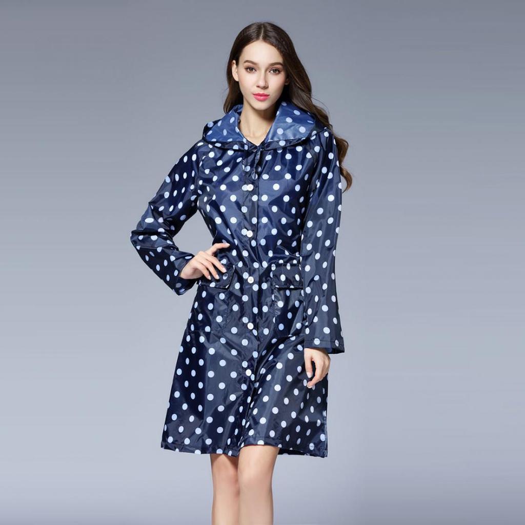 Polka dot raincoat womens Clearance