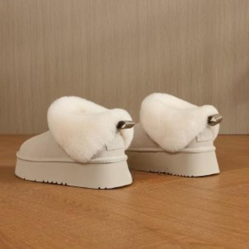 Retro High-heeled Thick-soled Warm-foam Thick Snow Boots for Women, New Style, Cotton Shoes