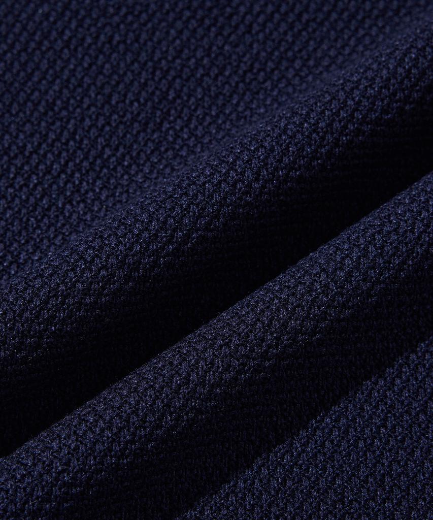 Stico Diems Contrast Tip Open Collar Knit Navy (Oversized)_Lktwb61Osn