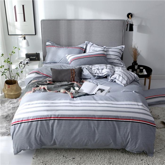 

Simple Printed Duvet Cover Single Bed Quilt Cover Geometric Pattern Queen King Size One Comforter Cover Without Pillowcases 150x200cm 1PCS